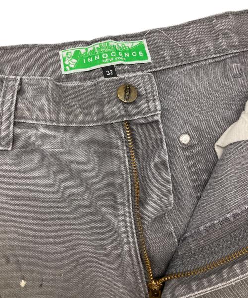 INNOCENCE NEW YORK（イノセンス ニューヨーク）INNOCENCE NEW YORK (イノセンス ニューヨーク) Paint Painter Shorts グレー サイズ:81cm (W32)の古着・服飾アイテム