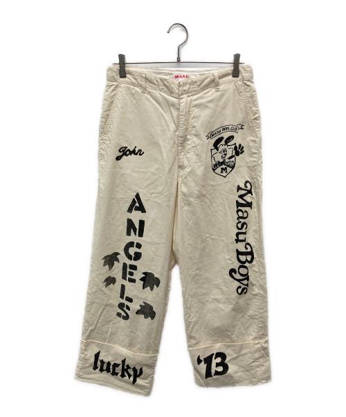 masu（エムエーエスユー）MASU (エムエーエスユー) VERDY (ヴェルディ) M.B.C. MEMORIAL PANTS/M25K6PT009 アイボリー サイズ:46の古着・服飾アイテム