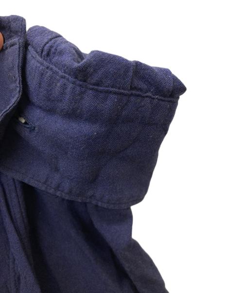 COMME des GARCONS SHIRT（コムデギャルソンシャツ）COMME des GARCONS SHIRT (コムデギャルソンシャツ) 90's レーヨンブレンド切替シャツ ネイビー サイズ:Ｍの古着・服飾アイテム