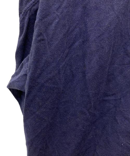 COMME des GARCONS SHIRT（コムデギャルソンシャツ）COMME des GARCONS SHIRT (コムデギャルソンシャツ) 90's レーヨンブレンド切替シャツ ネイビー サイズ:Ｍの古着・服飾アイテム