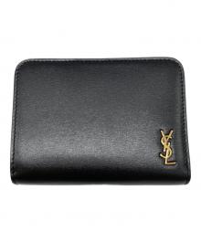 Saint Laurent Paris（サンローランパリ）の古着「タイニーモノグラム2つ折り財布」｜ブラック