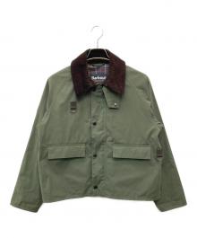 Barbour（バブアー）の古着「SPEY/ピーチスキン コットン ショートレングスブルゾン」｜カーキ