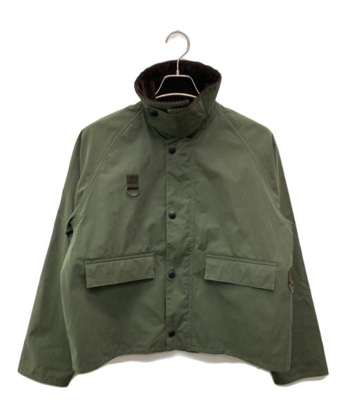 Barbour（バブアー）Barbour (バブアー) SPEY/ピーチスキン コットン ショートレングスブルゾン カーキ サイズ:Ｍの古着・服飾アイテム