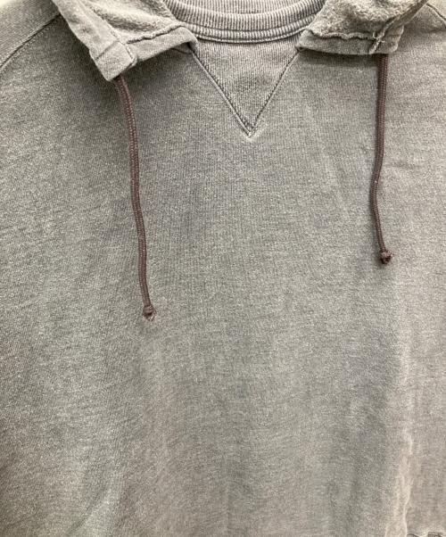 leno（リノ）leno (リノ) COTTON CASHMERE FREEDOM SLEEVE HOODIE グレー サイズ:1の古着・服飾アイテム
