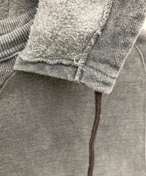 leno（リノ）leno (リノ) COTTON CASHMERE FREEDOM SLEEVE HOODIE グレー サイズ:1の古着・服飾アイテム