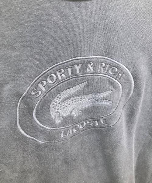LACOSTE（ラコステ）LACOSTE (ラコステ) Sporty & Rich (スポーティーアンドリッチ) クルーネックスウェット ネイビー サイズ:Sの古着・服飾アイテム