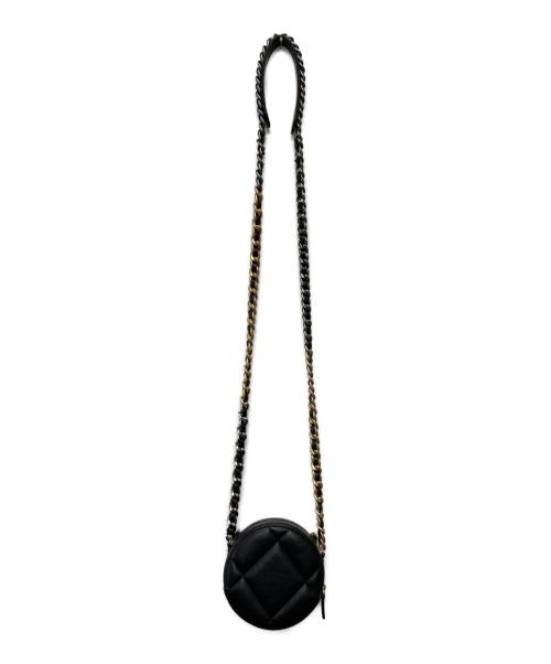 CHANEL（シャネル）CHANEL (シャネル) 19ラウンド チェーンショルダーバッグ ブラックの古着・服飾アイテム