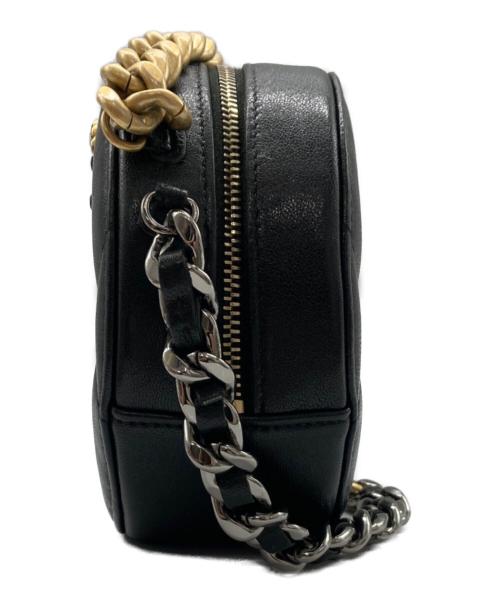CHANEL（シャネル）CHANEL (シャネル) 19ラウンド チェーンショルダーバッグ ブラックの古着・服飾アイテム