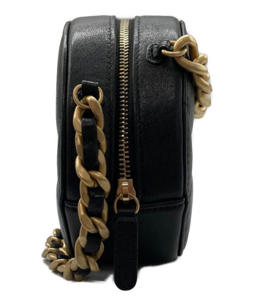 CHANEL（シャネル）CHANEL (シャネル) 19ラウンド チェーンショルダーバッグ ブラックの古着・服飾アイテム
