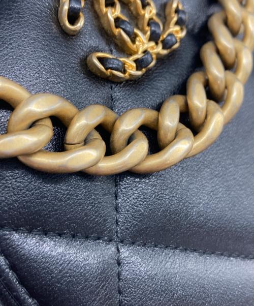 CHANEL（シャネル）CHANEL (シャネル) 19ラウンド チェーンショルダーバッグ ブラックの古着・服飾アイテム