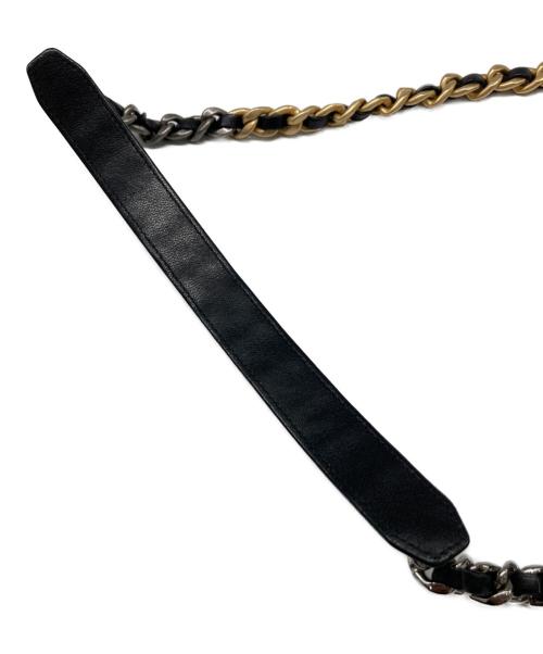 CHANEL（シャネル）CHANEL (シャネル) 19ラウンド チェーンショルダーバッグ ブラックの古着・服飾アイテム