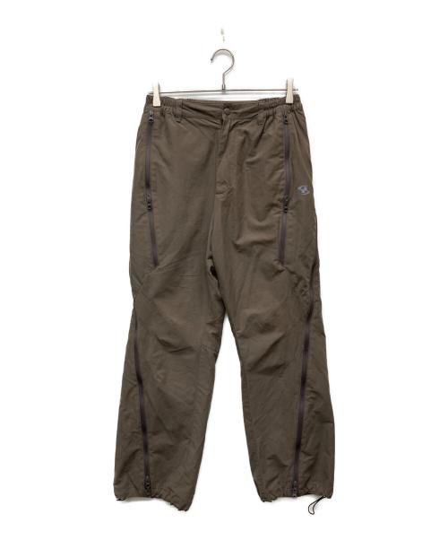 san san gear（サンサンギア）san san gear (サンサンギア) THIRD KITジップパンツ ブラウン サイズ:1の古着・服飾アイテム