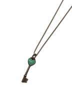 TIFFANY & Co.ティファニー）の古着「ハートキーモチーフネックレス」｜ブルー