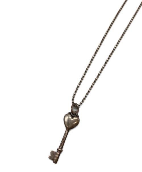 TIFFANY & Co.（ティファニー）Tiffany & Co. (ティファニー) ハートキーモチーフネックレス ブルーの古着・服飾アイテム