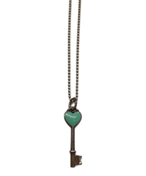 TIFFANY & Co.（ティファニー）Tiffany & Co. (ティファニー) ハートキーモチーフネックレス ブルーの古着・服飾アイテム