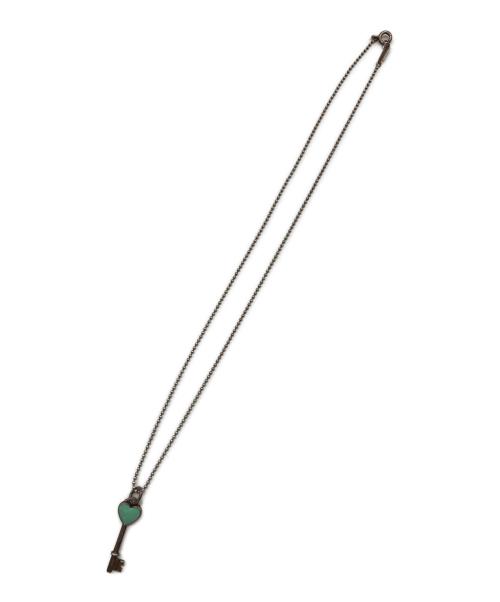 TIFFANY & Co.（ティファニー）Tiffany & Co. (ティファニー) ハートキーモチーフネックレス ブルーの古着・服飾アイテム