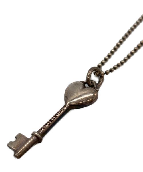 TIFFANY & Co.（ティファニー）Tiffany & Co. (ティファニー) ハートキーモチーフネックレス ブルーの古着・服飾アイテム