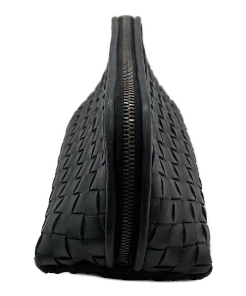 BOTTEGA VENETA（ボッテガベネタ）BOTTEGA VENETA (ボッテガベネタ) イントレチャートコスメポーチ ブラックの古着・服飾アイテム