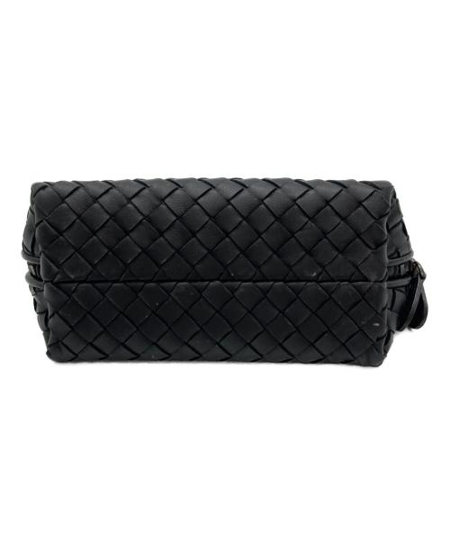 BOTTEGA VENETA（ボッテガベネタ）BOTTEGA VENETA (ボッテガベネタ) イントレチャートコスメポーチ ブラックの古着・服飾アイテム