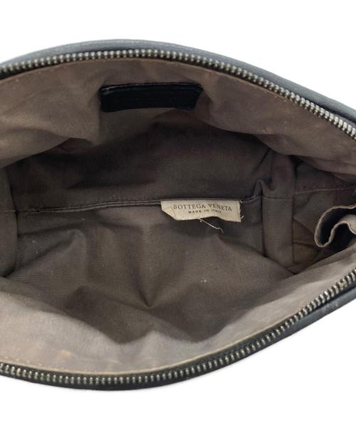 BOTTEGA VENETA（ボッテガベネタ）BOTTEGA VENETA (ボッテガベネタ) イントレチャートコスメポーチ ブラックの古着・服飾アイテム