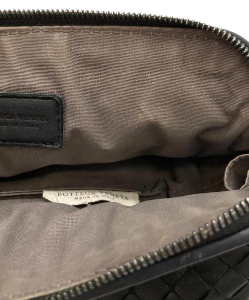 BOTTEGA VENETA（ボッテガベネタ）BOTTEGA VENETA (ボッテガベネタ) イントレチャートコスメポーチ ブラックの古着・服飾アイテム