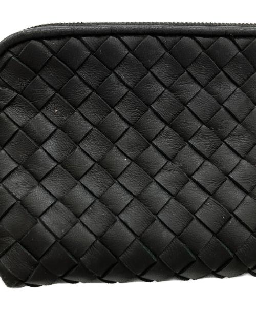 BOTTEGA VENETA（ボッテガベネタ）BOTTEGA VENETA (ボッテガベネタ) イントレチャートコスメポーチ ブラックの古着・服飾アイテム