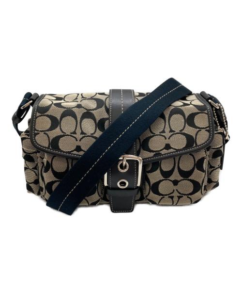 COACH（コーチ）COACH (コーチ) SOHO/シグネチャーキャンバスショルダーバッグ/6835 ベージュの古着・服飾アイテム