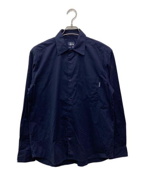 stussy（ステューシー）stussy (ステューシー) ポケットワークシャツ ネイビー サイズ:Ｓの古着・服飾アイテム