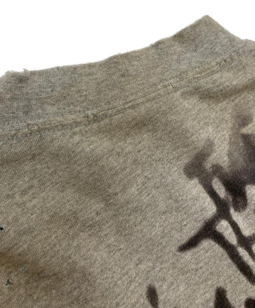 BALENCIAGA（バレンシアガ）BALENCIAGA (バレンシアガ) クラッシュダスト加工 ワッペン 半袖Tシャツ グレー サイズ:Lの古着・服飾アイテム