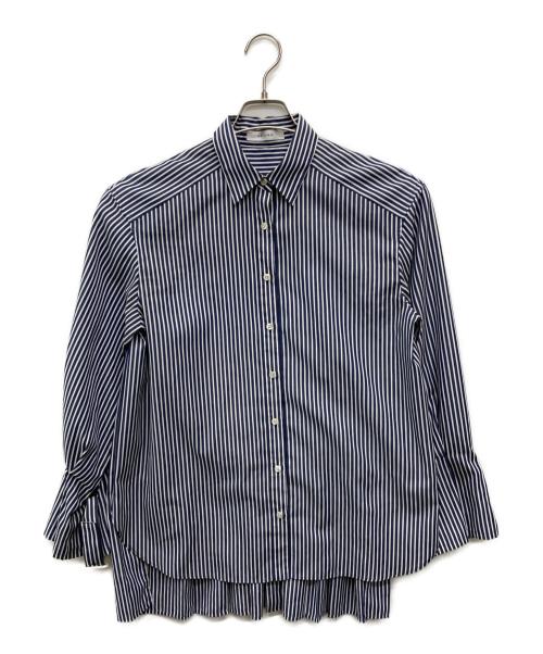 ADORE（アドーア）ADORE (アドーア) ストライプシャツ ブルー サイズ:38の古着・服飾アイテム