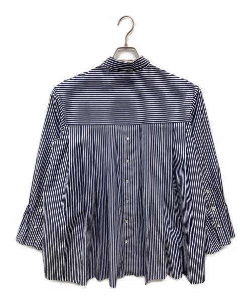 ADORE（アドーア）ADORE (アドーア) ストライプシャツ ブルー サイズ:38の古着・服飾アイテム
