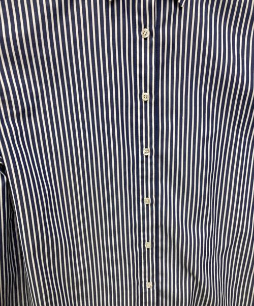 ADORE（アドーア）ADORE (アドーア) ストライプシャツ ブルー サイズ:38の古着・服飾アイテム