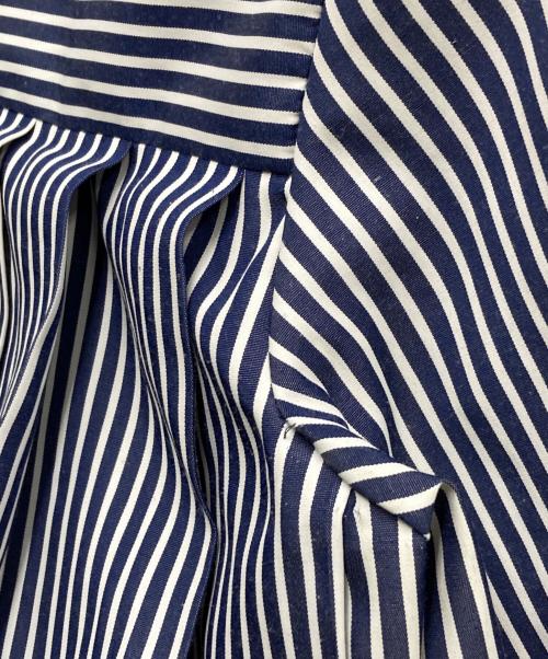 ADORE（アドーア）ADORE (アドーア) ストライプシャツ ブルー サイズ:38の古着・服飾アイテム