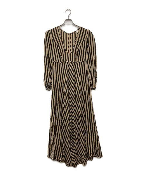 ZIMMERMANN（ジマーマン）ZIMMERMANN (ジマーマン) Vネックワンピース ベージュ サイズ:Sの古着・服飾アイテム