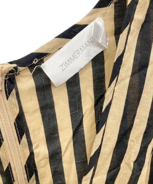 ZIMMERMANN（ジマーマン）ZIMMERMANN (ジマーマン) Vネックワンピース ベージュ サイズ:Sの古着・服飾アイテム