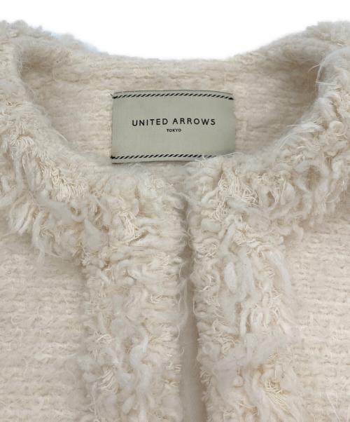UNITED ARROWS TOKYO（ユナイテッドアローズトウキョウ）UNITED ARROWS TOKYO (ユナイテッドアローズトウキョウ) GIOLICA社ツイードベスト ホワイト サイズ:38の古着・服飾アイテム