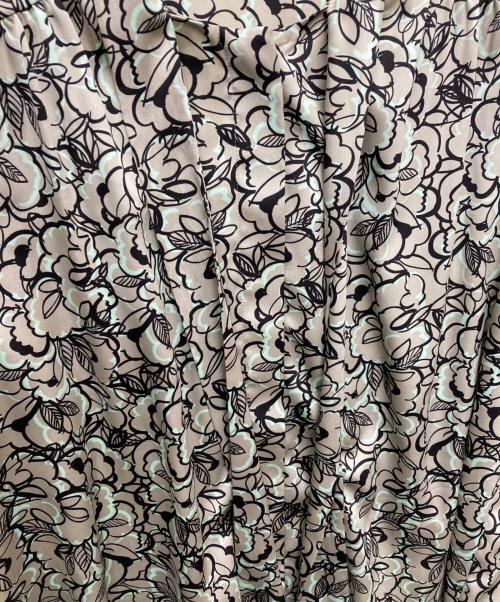 BALLSEY（ボールジィ）BALLSEY (ボールジィ) クラウドフラワープリント ボウタイブラウス グリーン サイズ:36の古着・服飾アイテム