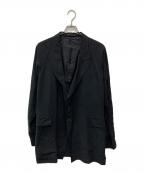Yohji Yamamoto pour hommeヨウジヤマモト プールオム）の古着「LI/RYCANVAS DOUBLE FRONT JACKET/HS-J12-308」｜ブラック
