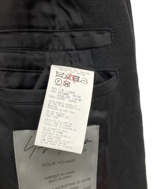 Yohji Yamamoto pour homme（ヨウジヤマモト プールオム）Yohji Yamamoto pour homme (ヨウジヤマモト プールオム) LI/RYCANVAS DOUBLE FRONT JACKET/HS-J12-308 ブラック サイズ:2の古着・服飾アイテム