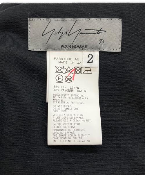 Yohji Yamamoto pour homme（ヨウジヤマモト プールオム）Yohji Yamamoto pour homme (ヨウジヤマモト プールオム) A-Mackin Pants/HS-P58-308 ブラック サイズ:2の古着・服飾アイテム