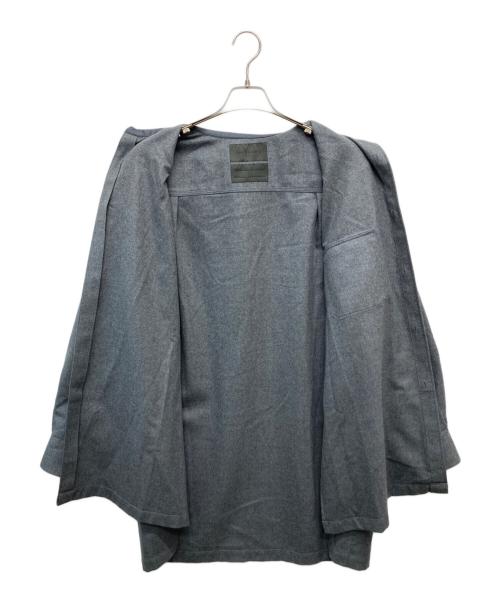 FUMITO GANRYU（フミトガンリュウ）FUMITO GANRYU (フミトガンリュウ) PICO EMBROIDERY SIDE LINE SHIRTS グレー サイズ:3の古着・服飾アイテム