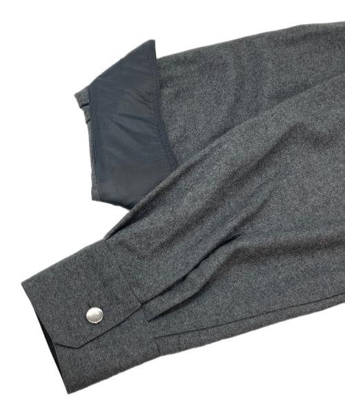 FUMITO GANRYU（フミトガンリュウ）FUMITO GANRYU (フミトガンリュウ) PICO EMBROIDERY SIDE LINE SHIRTS グレー サイズ:3の古着・服飾アイテム