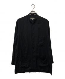 Yohji Yamamoto pour homme（ヨウジヤマモト プールオム）の古着「G-テンセルローンシャツ/HN-B44-222」｜ブラック