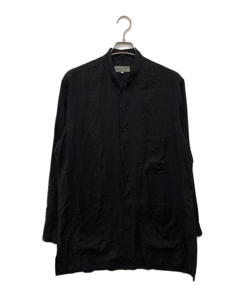 Yohji Yamamoto pour homme（ヨウジヤマモト プールオム）Yohji Yamamoto pour homme (ヨウジヤマモト プールオム) G-テンセルローンシャツ/HN-B44-222 ブラック サイズ:2の古着・服飾アイテム