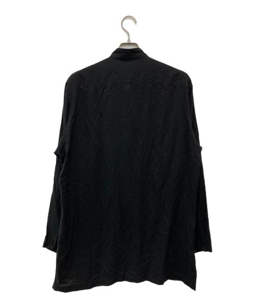 Yohji Yamamoto pour homme（ヨウジヤマモト プールオム）Yohji Yamamoto pour homme (ヨウジヤマモト プールオム) G-テンセルローンシャツ/HN-B44-222 ブラック サイズ:2の古着・服飾アイテム