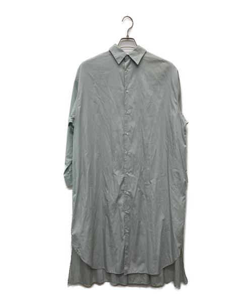 Graphpaper（グラフペーパー）Graphpaper (グラフペーパー) Broad Oversized Shirt Dress/GL221-60227 ミントグリーン サイズ:00の古着・服飾アイテム