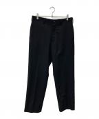Yohji Yamamoto COSTUME D'HOMMEヨウジヤマモトコスチュームドオム）の古着「ワイドテーパードパンツ/HV-P87-150」｜ブラック