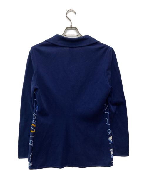 CELINE（セリーヌ）CELINE (セリーヌ) トリオンフ ボタンジャケット ブルー サイズ:44の古着・服飾アイテム