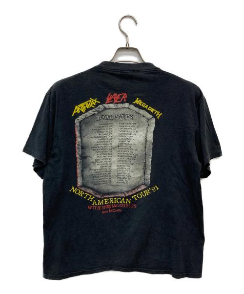 CLASH OF TITANS（タイタンノ戦イ）CLASH OF TITANS (タイタンノ戦イ) プリントTシャツ ブラック サイズ:Ｌの古着・服飾アイテム