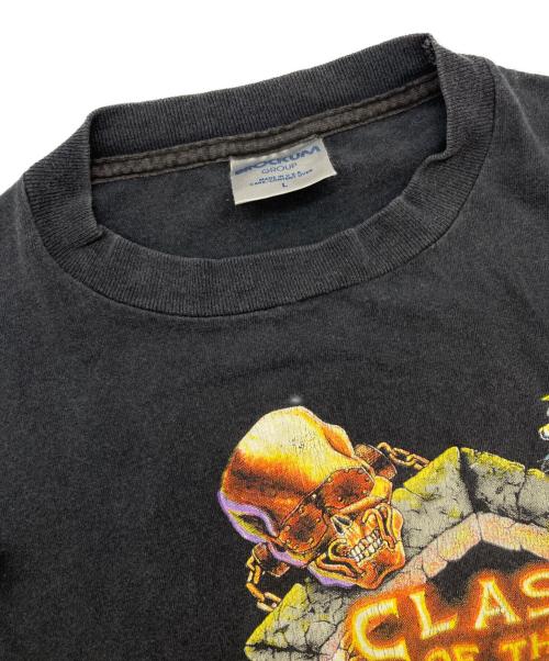 CLASH OF TITANS（タイタンノ戦イ）CLASH OF TITANS (タイタンノ戦イ) プリントTシャツ ブラック サイズ:Ｌの古着・服飾アイテム